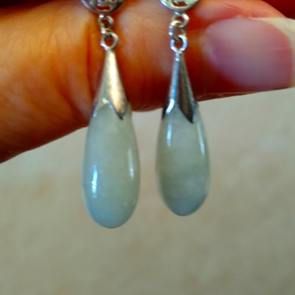 Jade earrings